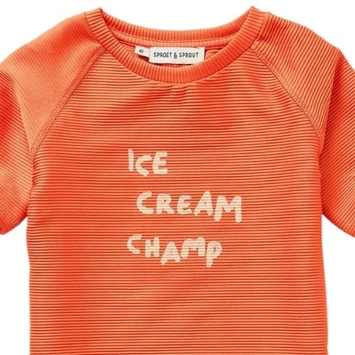 Sproet & Sproet swim t-shirt orange orange sprint | uv shirt-2