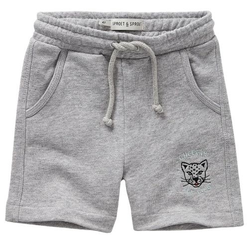 Sproet & Sproet sweatshorts grey melee grey melee | korte broek-1