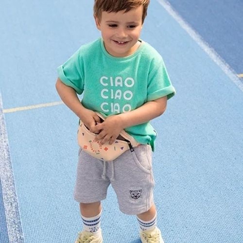 Sproet & Sproet sweatshorts grey melee grey melee | korte broek-3