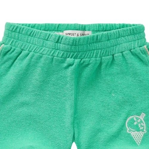 Sproet & Sproet terry sport shorts green jade green | korte broek-4