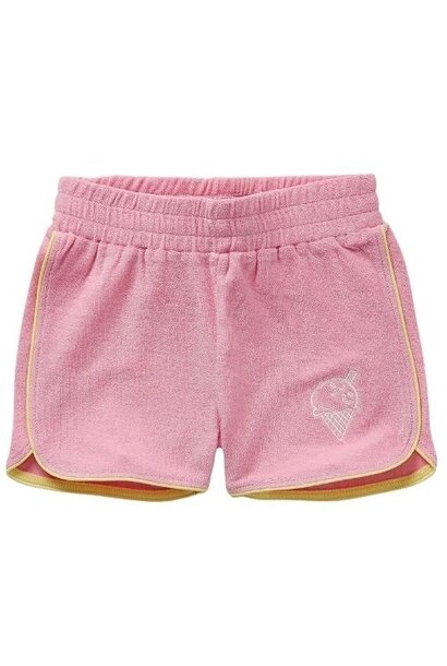 Sproet & Sproet terry sport shorts pink podium pink | korte broek
