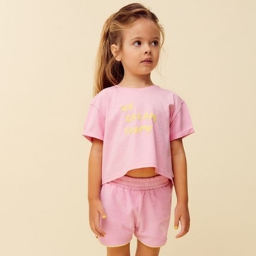 Sproet & Sproet terry sport shorts pink podium pink | korte broek-2