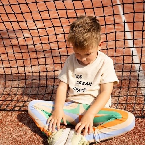 Sproet & Sproet terry t-shirt ice cream champ sesame | shirt-2