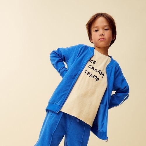 Sproet & Sproet terry t-shirt ice cream champ sesame | shirt-3