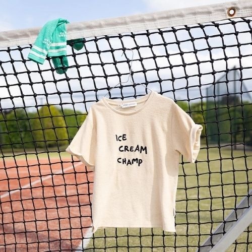 Sproet & Sproet terry t-shirt ice cream champ sesame | shirt-4