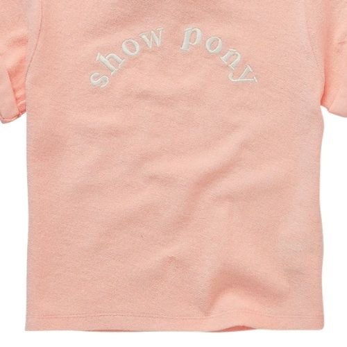 Sproet & Sproet terry t-shirt show pony blush pink | shirt-5