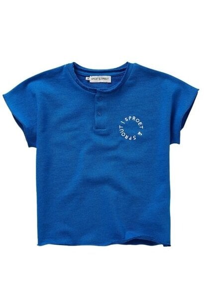 Sproet & Sproet sweat top grandad sports blue | shirt