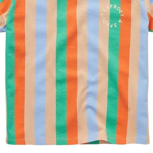 Sproet & Sproet t-shirt vertical stripes sand | shirt-4