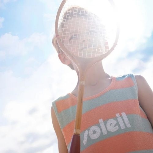 Sproet & Sproet tanktop boys stripes silt green | shirt-2