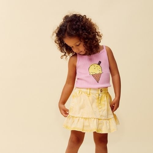 Sproet & Sproet girls spaghetti top ice cream podium pink | shirt-2