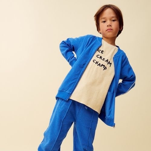 Sproet & Sproet terry track pants sports blue | broek-3