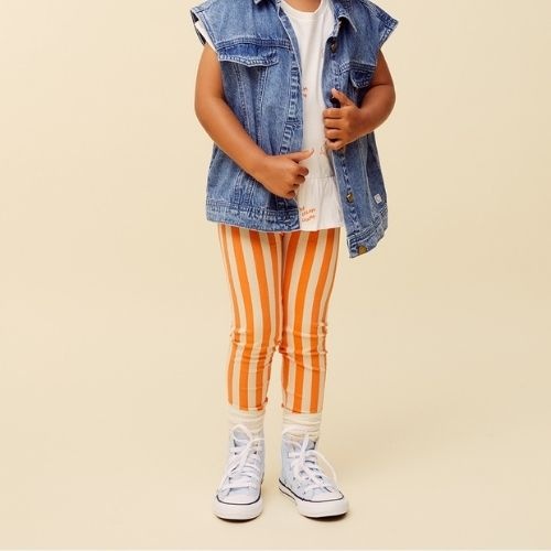 Sproet & Sproet legging small stripes sesame | broek-3