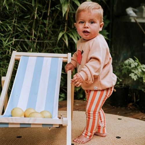 Sproet & Sproet legging small stripes sesame | broek-4