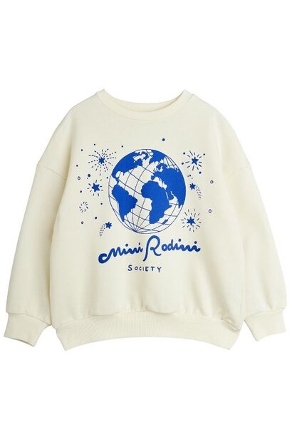 Mini Rodini mini rodini society sp sweatshirt white - trui