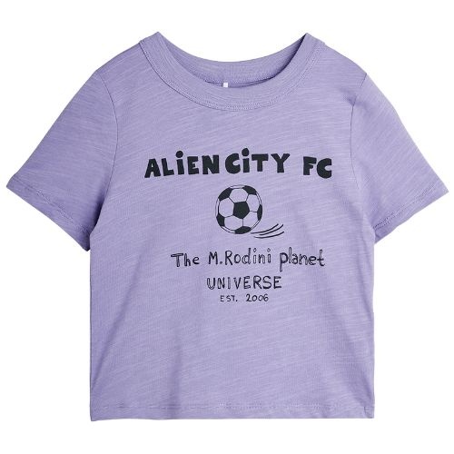 Mini Rodini alien city fc sp ss tee purple - tshirt-1