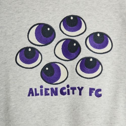 Mini Rodini eyes emb sweatshirt grey melange - trui-5