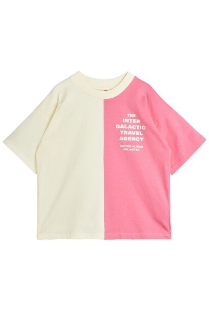 Mini Rodini travel agency split color sp ss tee multi - tshirt