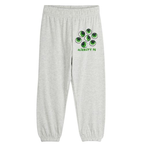 Mini Rodini eyes sp trousers grey melange - broek-1