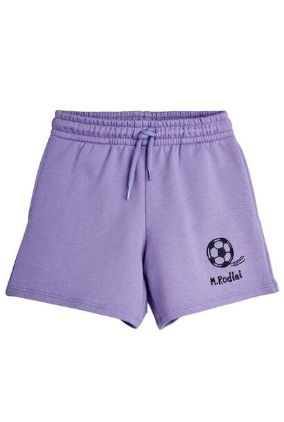 Mini Rodini football emb sweatshorts purple - korte broek