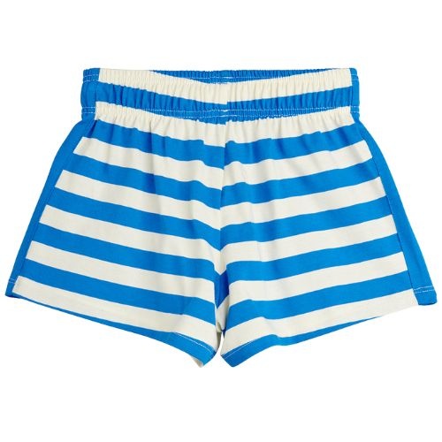 Mini Rodini earth yd stripe shorts blue - korte broek-4