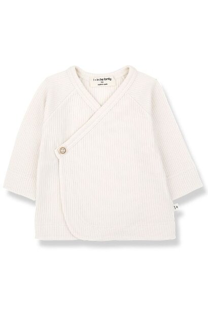 1+ in the family elodie ecru nb shirt - wikkelvest