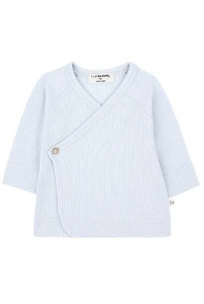 1+ in the family elodie misty-blue nb shirt - wikkelvest