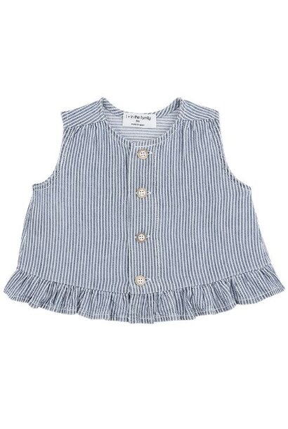 1+ in the family alcudia denim blouse - top