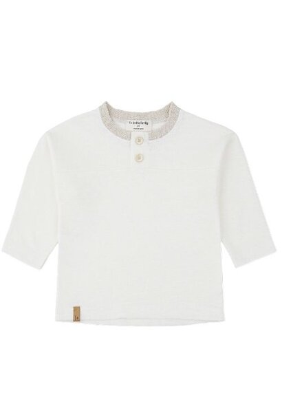 1+ in the family darnius off-white l.sleeve t-shirt - longsleeve