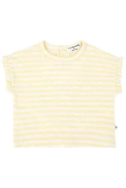 1+ in the family nira pastel-yellow girly t-shirt - shirt