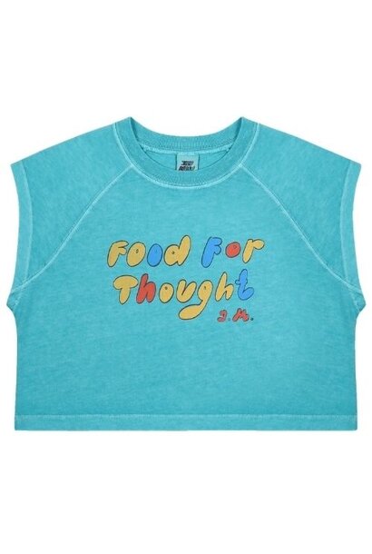 Jelly Mallow foodie pigment sleeveless cropped t-shirt