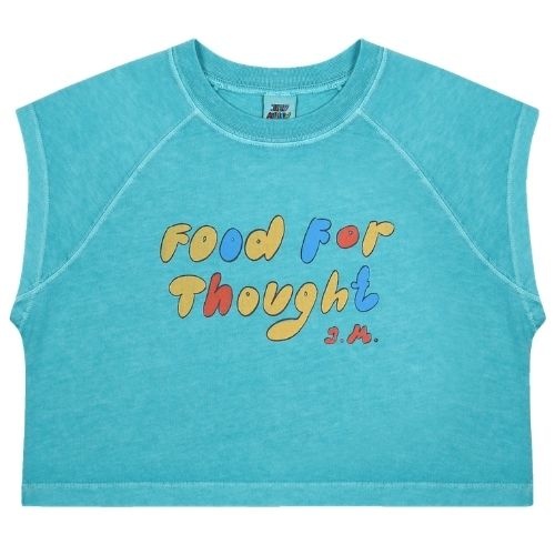 Jelly Mallow foodie pigment sleeveless cropped t-shirt-1
