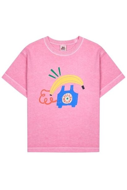 Jelly Mallow banana telephone pigment t-shirt