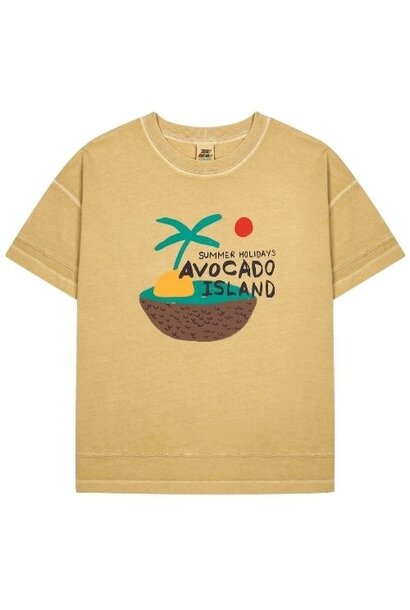 Jelly Mallow avocado island pigment t-shirt