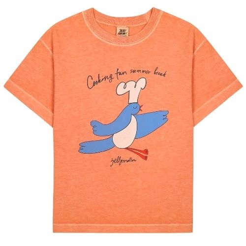Jelly Mallow cooking bird pigment t-shirt-1