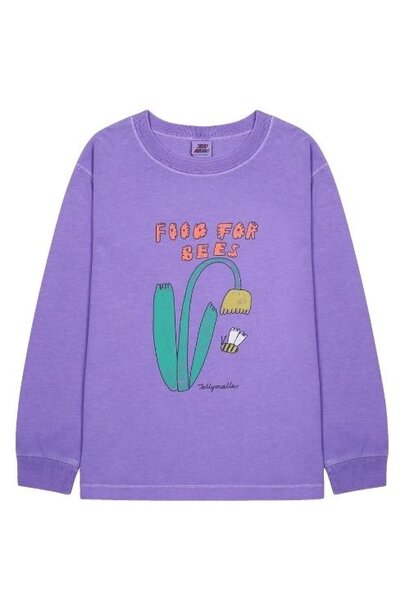 Jelly Mallow honeybee pigment longsleeve t-shirt