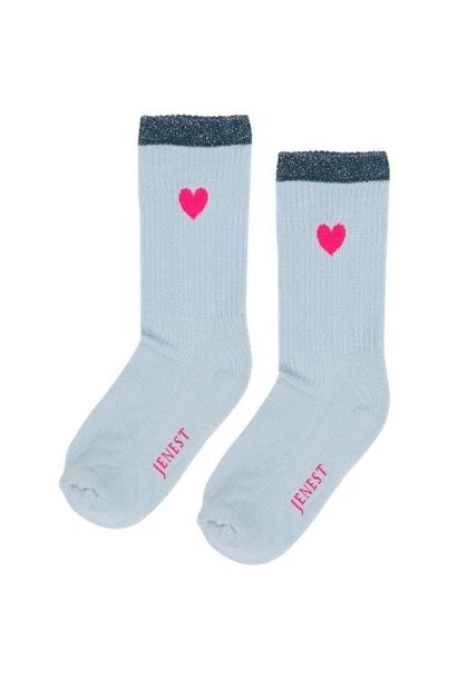 Jenest fancy sport socks waterblue - sokken