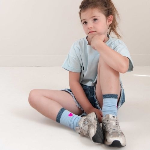 Jenest fancy sport socks waterblue - sokken-4