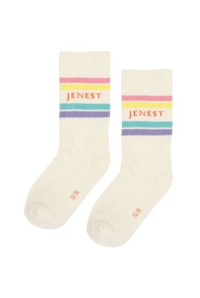 Jenest jenest sport socks off white multi colour - sokken