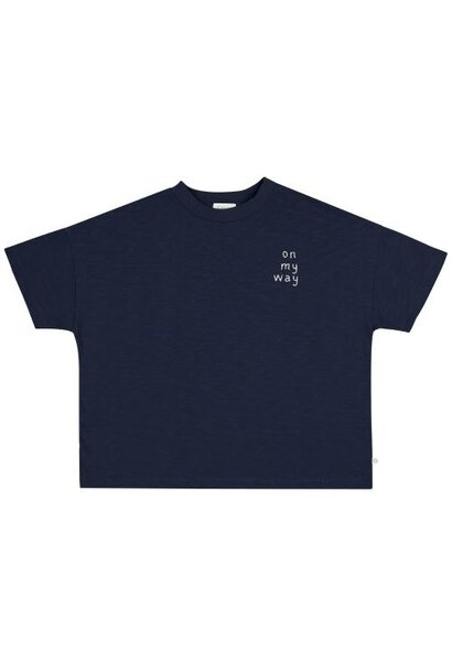 Jenest ben oversized t-shirt navy blue