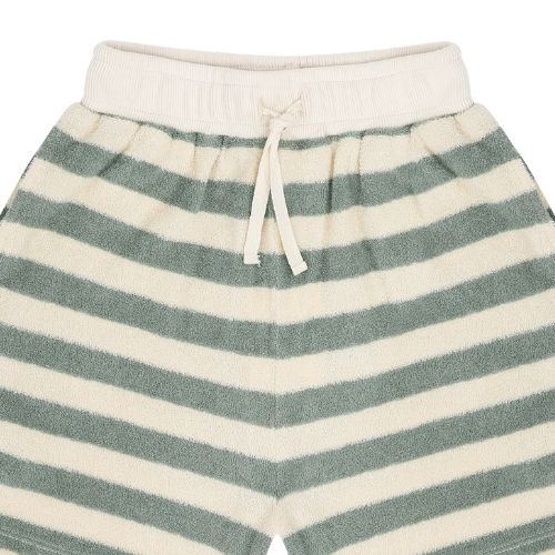 Jenest robin shorts sage green off white stripe - korte broek-5