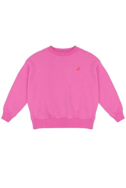 Jenest happy bird sweater fuchsia pink - trui