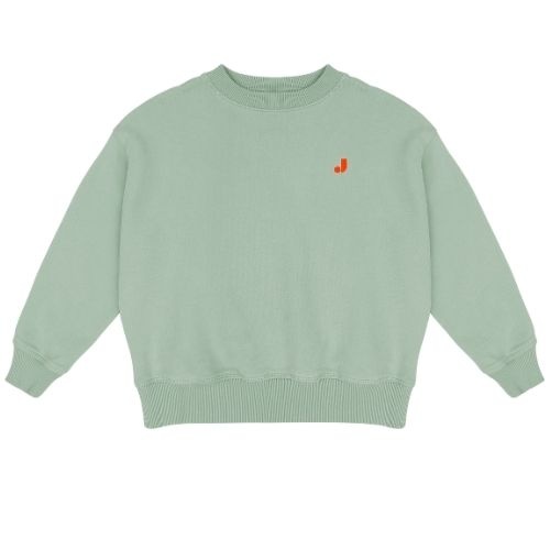 Jenest happy bird sweater sage green - trui-1