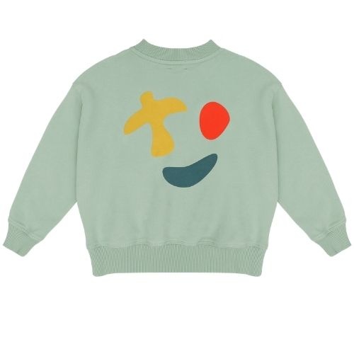 Jenest happy bird sweater sage green - trui-6
