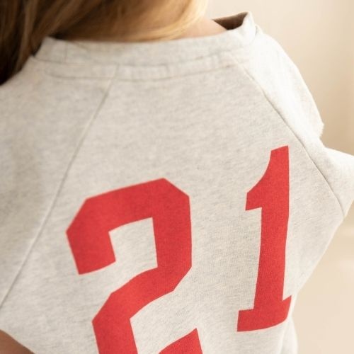 Jenest joey sleeveless sweater grey melange - trui-3