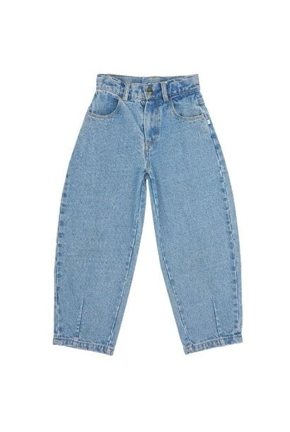 Jenest balloon denim pants medium wash - broek