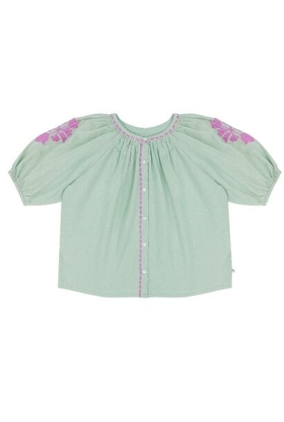 Jenest colette blouse sage green - top