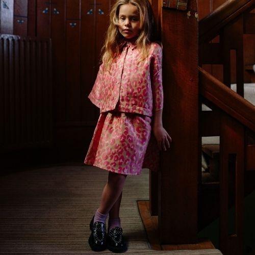 Call me frankie cmf pink leopard blouse-5