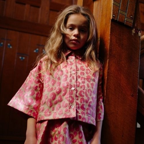 Call me frankie cmf pink leopard blouse-3