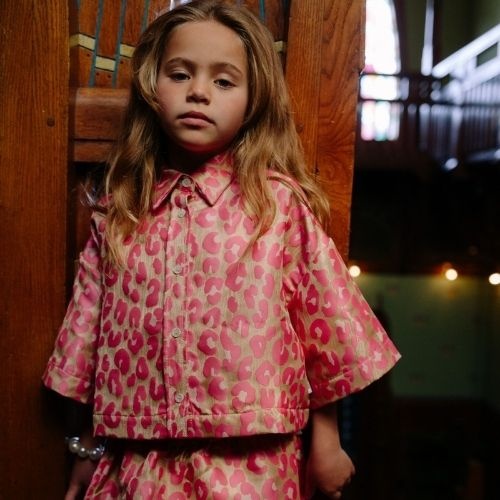 Call me frankie cmf pink leopard blouse-2