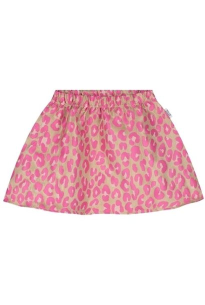 Call me frankie cmf pink leopard skirt